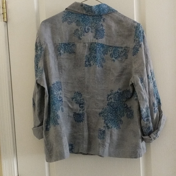 Coldwater Creek, Petite 14, denim look jacket - Picture 5 of 6